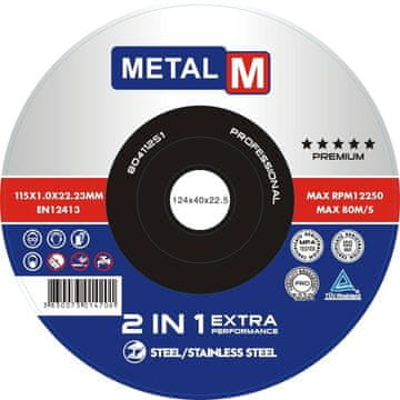 Metal M rezalna plošča 115x1.0x22.23 T41, 50 kosov