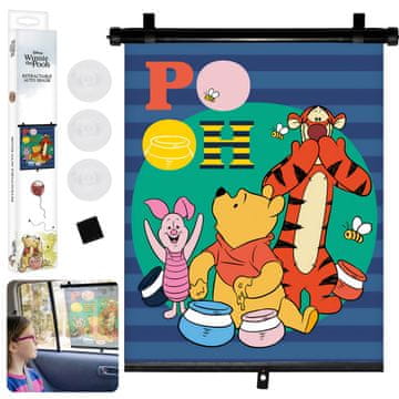 Disney DISNEY Medvedek Pu Zaluzije, senčnik za avtomobile, okenska prevleka 36x45 cm