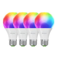 Nanoleaf Pametna žarnica Matter Wi-Fi A19 E27, 4 kosi