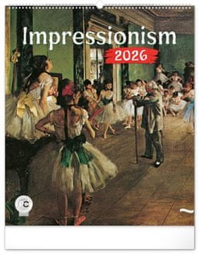 Stenski koledar Impresionizem 2026