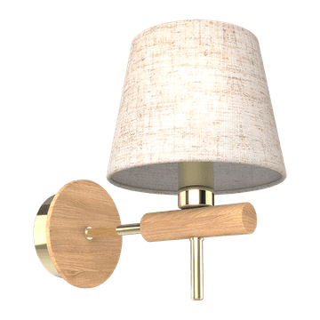 ELMARK stenska svetilka 1XE14 bež/zlata