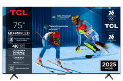 TCL 75C61K televizor, 75, 4K QD-Mini LED, Google TV, 144Hz, Onkyo zvok z Dolby Atmos
