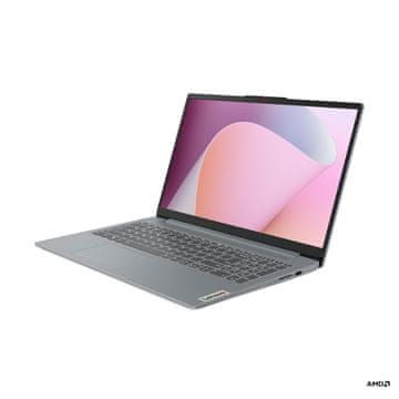 Lenovo IdeaPad Slim 3 prenosnik, AMD Ryzen 5 7520U, 39,6 cm (15,6) FullHD, 16 GB, 512 GB SSD, brez OS, sivi (82XQ00UBSC)