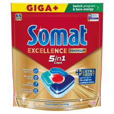 Somat Excellence Kapsule za pomivalni stroj, 65 kosov