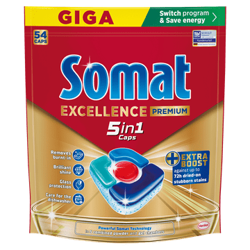 Somat Excellence 5v1 tablete za pomivalni stroj, 54/1