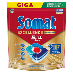  Somat Excellence 5v1 tablete za pomivalni stroj, 54/1   