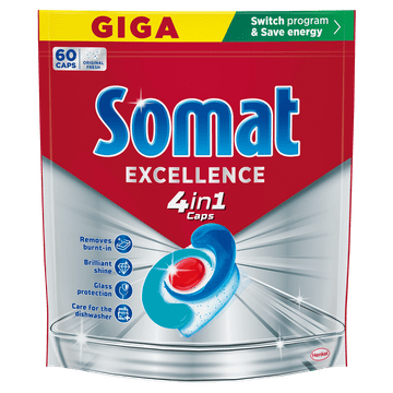 Somat Excellence 4v1 tablete za pomivalni stroj, 60/1