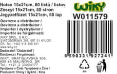 Beležnica 15x21cm, 80 listov, srce, bleščice s tekočino