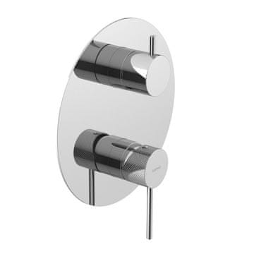 SAPHO ULTRASAN podometna tuš baterija, 3 izhodi, kromirana z vrtljivim preklopom