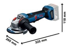 BOSCH Professional GWS 18V-11PS Solo akumulatorski kotni brusilnik (06019N4301)