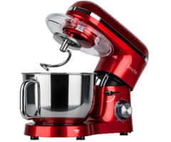 Manta Lovio LVSTM02P ChefAssistant Plus kuhinjski robot, 6,2 L, nerjaveče jeklo, 1900 W, rdeč (Velvet Red) + dodatki