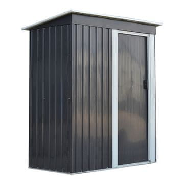 nabbi Pločevinasta vrtna hišica Toolster 86x162x181 cm - siva