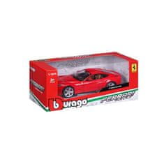 Burago B - RACE+PLAY, Ferrari F12berlinetta, rdeča, 1:24
