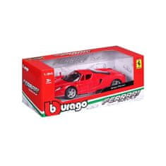 Burago B - RACE+PLAY, Enzo Ferrari, rdeča, 1:24