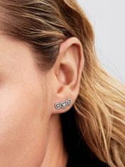 Pandora Dolgi srebrni uhani s trojnimi srčki 294411C01