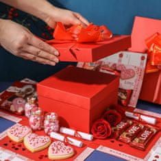 Netscroll 5-plastna darilna škatla presenečenja, darilo v zadnji minuti, škatla z efektom "WOW", za valentinovo, rojstni dan ali obletnico, MisteryGift