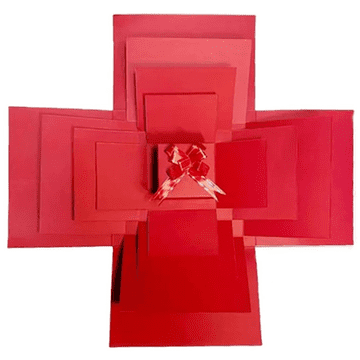 Netscroll 5-plastna darilna škatla presenečenja, darilo v zadnji minuti, škatla z efektom "WOW", za valentinovo, rojstni dan ali obletnico, MisteryGift