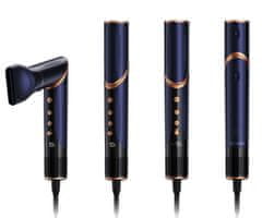 Manta Lovio LVHS001 AirStyle 8v1 oblikovalec za lase, 3 hitrosti, 4 temperature, 1400 W, modro-rjav (Midnight Copper) + dodatki