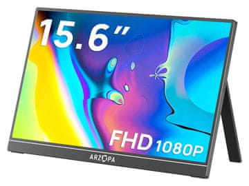 Arzopa A1 prenosni monitor 40cm (15,6), FHD, IPS, 60Hz, mHDMI, USB-C, zvočniki (1001001206)