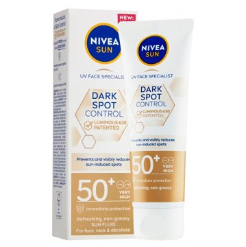 Nivea Sončna krema OF 50+ Sun Dark Spot Control Luminous 630 (Sun Fluid) 40 ml