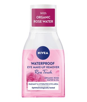 Nivea Dvofazni odstranjevalec ličil za oči Rose Touch (vodoodporen odstranjevalec ličil za oči) 100 ml