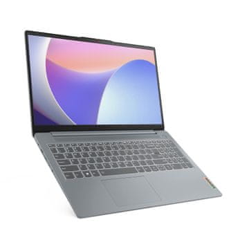 Lenovo IdeaPad Slim 3 15IRU8 prenosnik, Intel Core i3-1315U, 39,6 cm (15,6) FHD, 8 GB, 512 GB SSD, BrezOS, sivi (82X700HFSC)