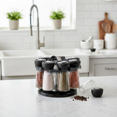 Küchenprofi Začimbnik 8-delni na vrtljivem stojalu 20,5xh15,5cm / inox, pvc