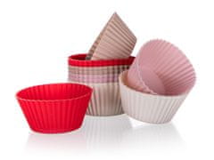 Banquet Košara za peko 6x2,7cm silikonska (12 kosov) CULINARIA Rdeča