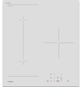MPM Kuhalna plošča 45-IM-16/W, indukcija, 3x kuhališče, 45cm
