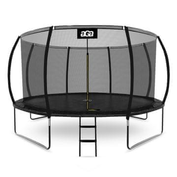Aga SPORT EXCLUSIVE Trampolin 366 cm Črna + zaščitna mreža + lestev