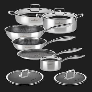 Rosmarino HexaPro 11-delni set ponev s pokrovkami