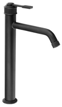 SAPHO VERSI Visoka Stoječa Umivalniška Pipa s Podaljšano Izlivom, Črna Mat