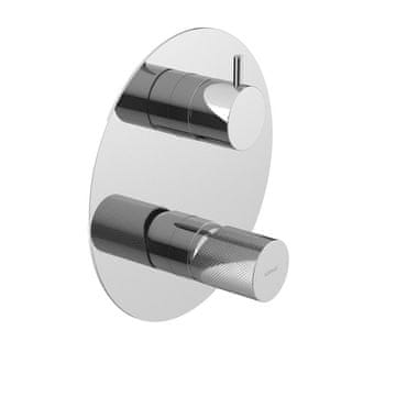 SAPHO ULTRATAP Vgradna Tuš Baterija z Dvema Izhodoma, Kromirana, Otočni Preklopnik