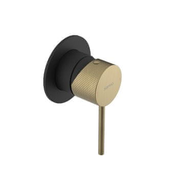 SAPHO ULTRASAN Elegantna Vgradna Prha, Črna/Zlata Mat, 1 Izstop