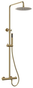 SAPHO Termostatski tuš s stebrom, mat zlato finish