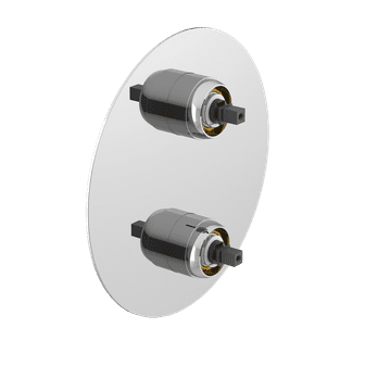 SAPHO ULTRAMIX Podometni Ohišje Tuš Baterije, 2 Izvoda, Krom Otočni Preklopnik