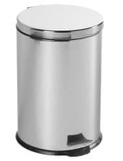 AQUALINE Elegantni SIMPLE LINE nerjavni koš za smeti, 20L, okrogle oblike