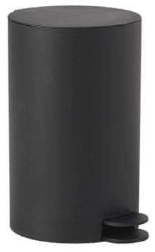 Gedy Črni kvadratni odpadkovni koš 3l iz ABS plastike, samostoječ, GEDY