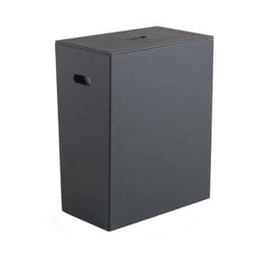 Gedy Luksuzna črna košara za perilo 49,5x61,8x29cm, FANCY design