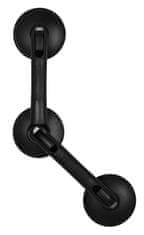 Ridder Ročaj za invalidne osebe, črna mat, stenska montaža, nastavljiv kot