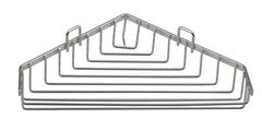 AQUALINE AQUALINE CHROM LINE Kotna Žična Mýdlenka, Kromiran Jeklo, 250x70x40 mm