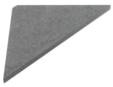 SAPHO Kotni polica ABELINE Rockstone 200x200 mm za kopalnico, beton siva