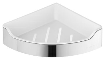 AQUALINE Kotni tuš poličnik SAMBA, visokosvetleče jeklo, 218x63x218 mm