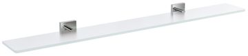 SAPHO X-SQUARE Stenska Polica 800mm - Krom/Mlečno Steklo