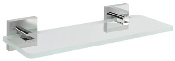 SAPHO X-SQUARE Steklena Polica 200mm, Krom/Prozorno Steklo