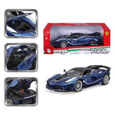 BBurago - RACE+PLAY,Ferrari FXX-K EVO, modra, 1:18