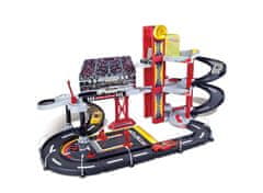 BBurago - FERRARI RACE+PLAY, Garaža z dirkališčem + avtomobil, 1:43