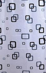 AQUALINE Vinilna tuš zavesa AQUALINE 180x180 cm, vodoodporna, ojačane luknje, več barv