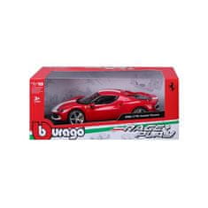 BBurago - RACE+PLAY, Ferrari 296 GTB ASSETTO FIORANO, rdeča, 1:18
