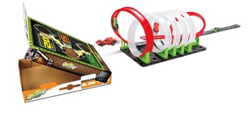 BBurago - GoGEARS EXTREME, komplet za zanko - Hyper6 zanka in proga za izstrelitev z dvema avtomobiloma